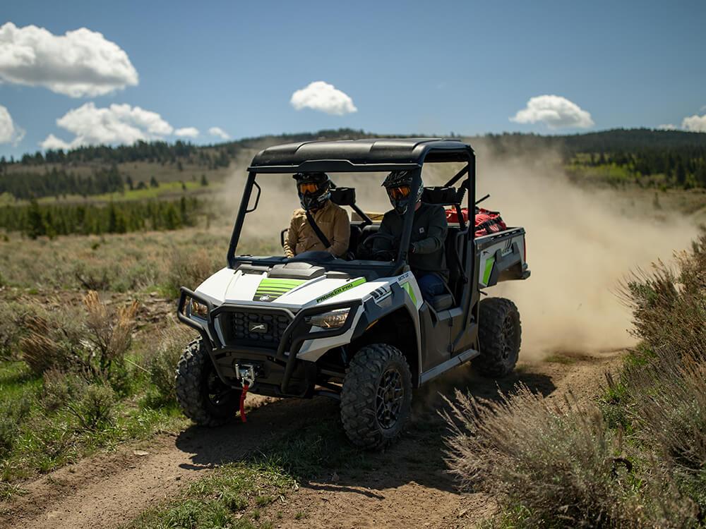 Prowler Pro vehicle on a trail