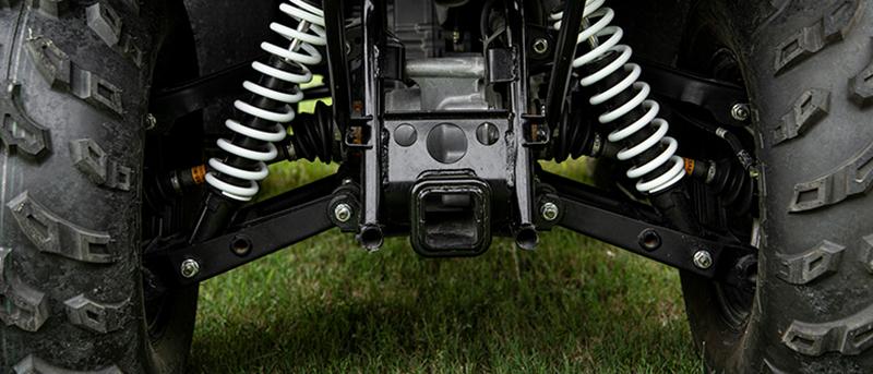 Rear 2-inch Receiver Hitch on an Alterra 450 ATV