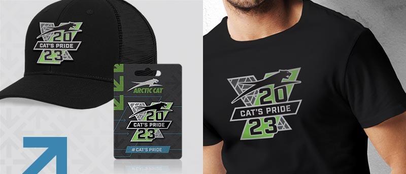 Cats Pride hat, pass and tshirt